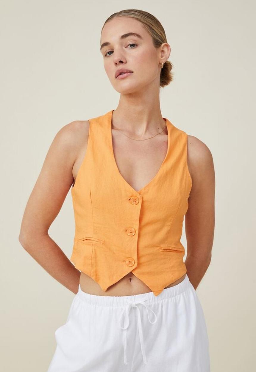Cotton On - Haven vest - soft orange