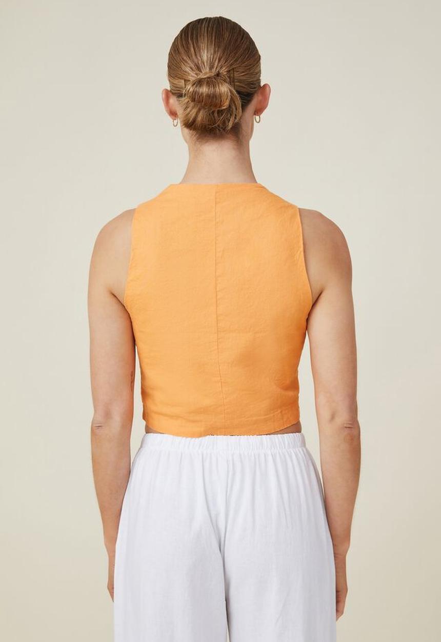 Cotton On - Haven vest - soft orange