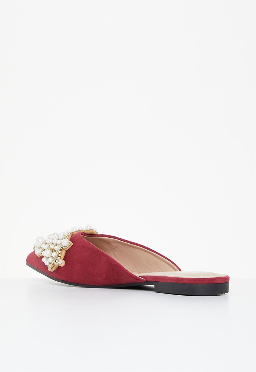 Miss Black - Clam1 mule - burgundy