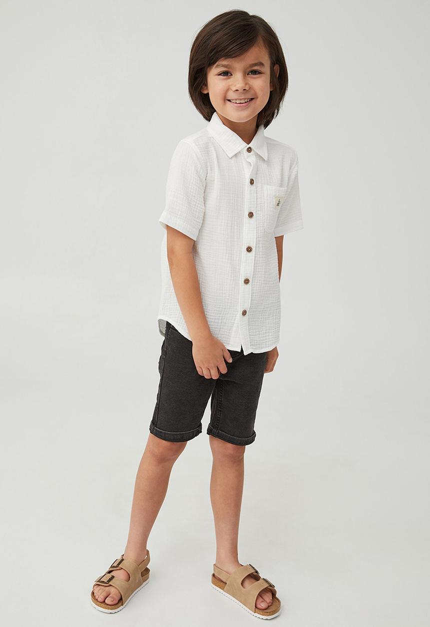 Cotton On - Resort short sleeve shirt - vanilla/cheesecloth