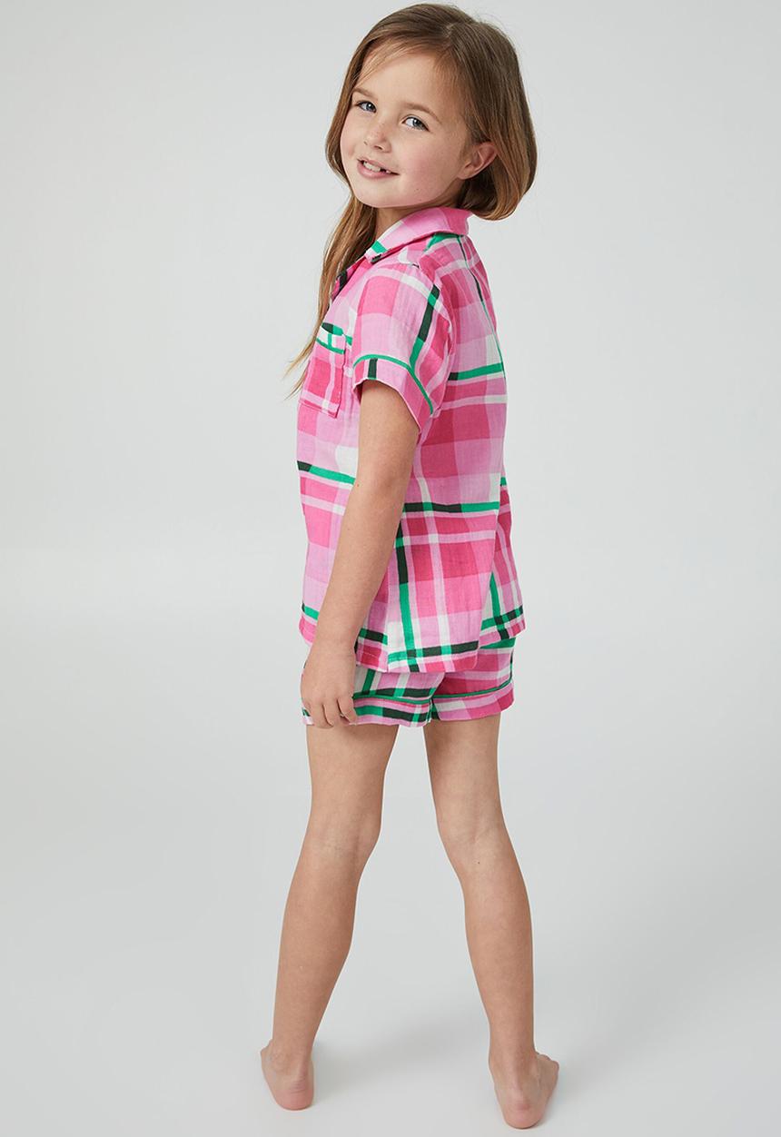 Cotton On - Alexis cheesecloth short sleeve pj set - bubblegum pop