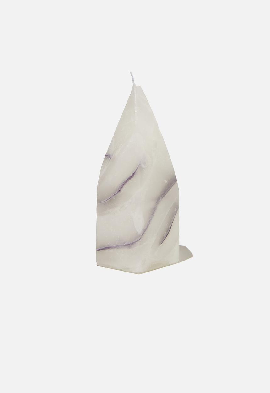 Typo - Shaped crystal candle - marble