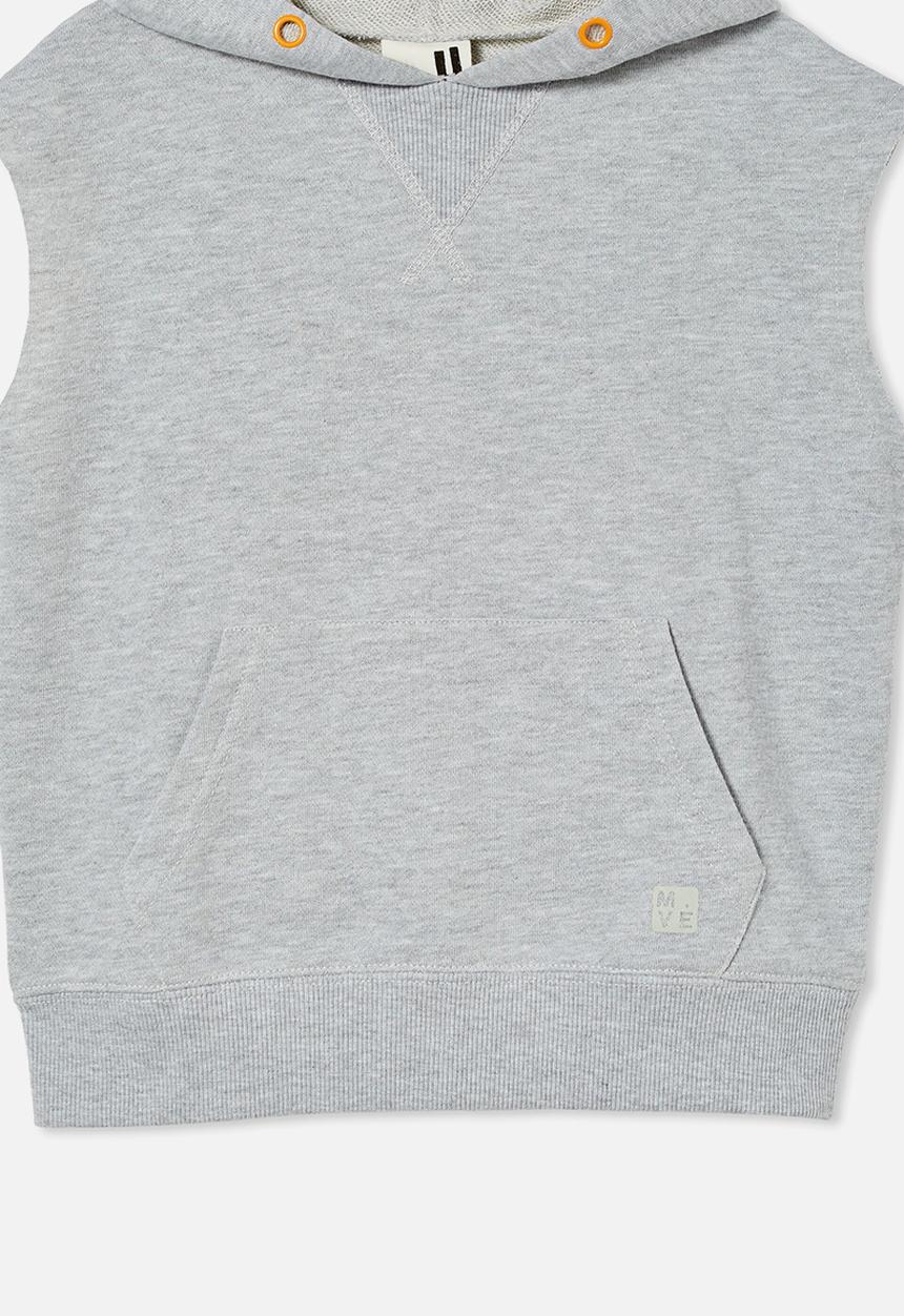 Cotton On - M.ve sleeveless hoodie - light grey marle