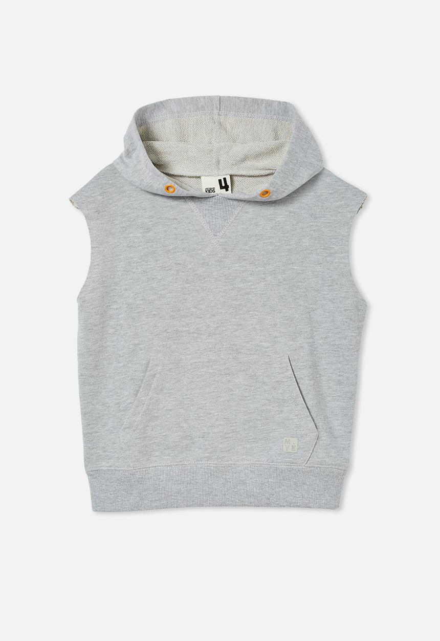 Cotton On - M.ve sleeveless hoodie - light grey marle