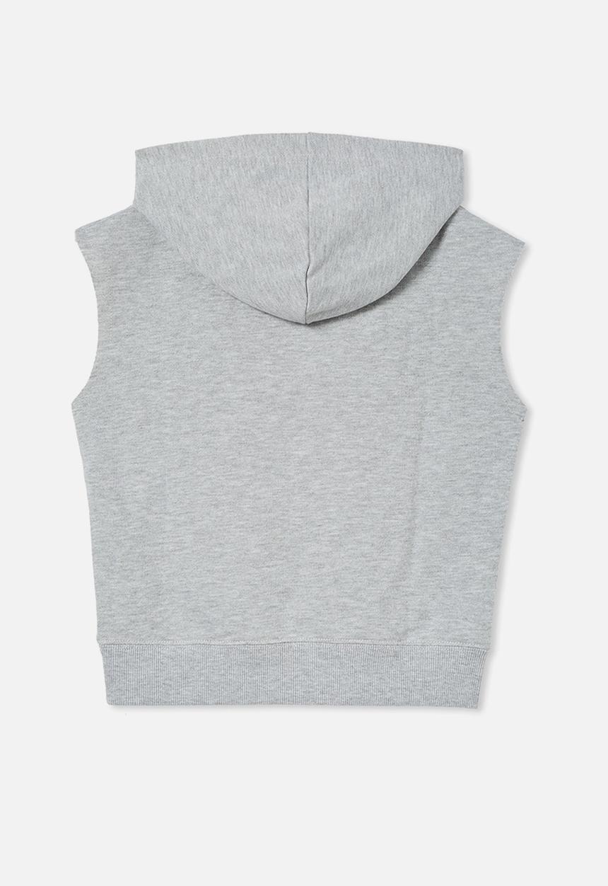 Cotton On - M.ve sleeveless hoodie - light grey marle