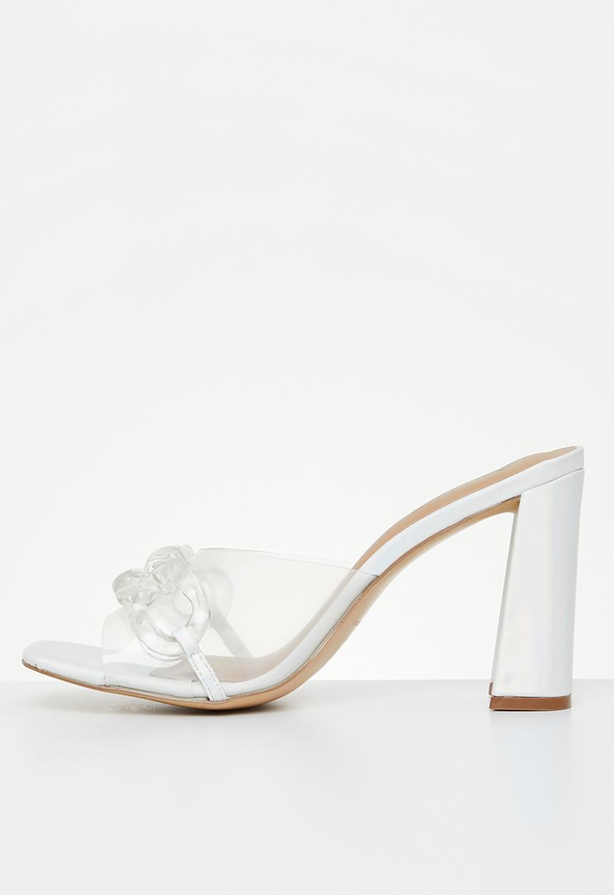 Call It Spring - Floraa mule heel - silver