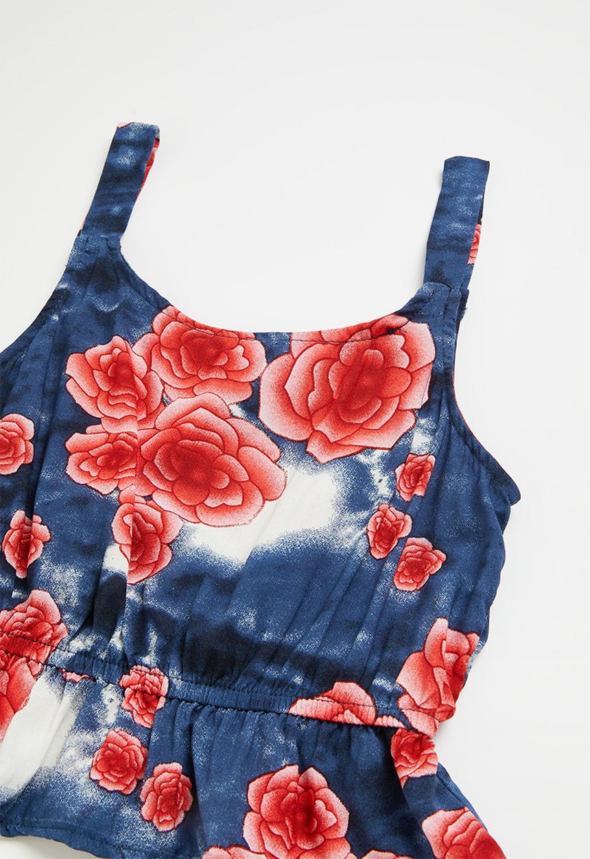 Superbalist - Blouse & skirt set - blue floral print