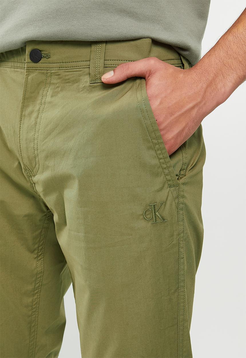 Calvin Klein - Skinny washed stretch chino - burnt olive