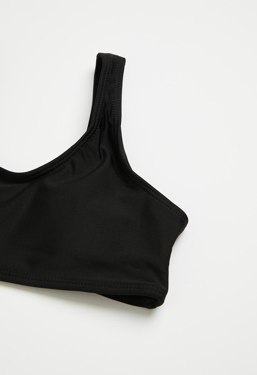 Rebel Republic - Girls 2 piece bikini - black & white