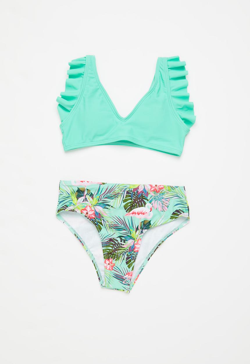 Rebel Republic - Girls 2 piece bikini - aqua