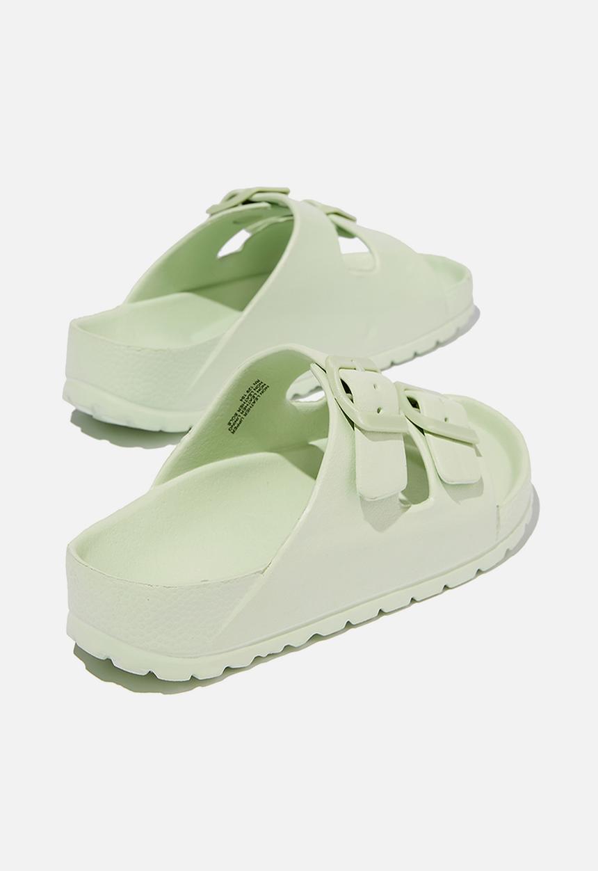 Cotton On - Twin strap slide - smashed avo