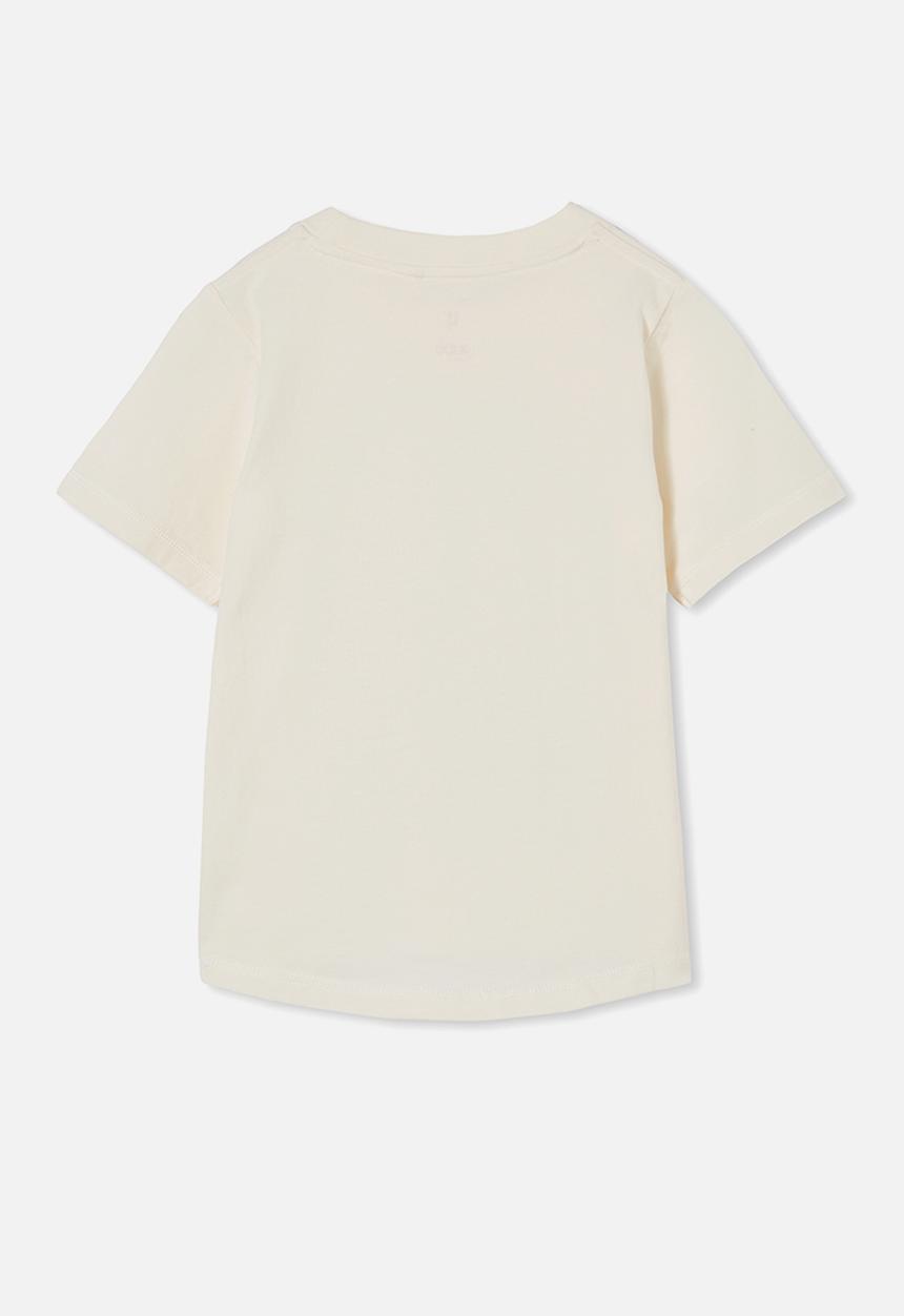 Cotton On - Unisex organic jersey tee - dark vanilla/hanging with friends