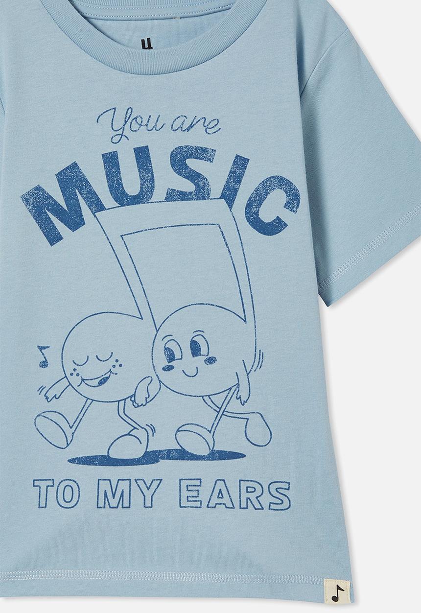 Cotton On - Unisex organic jersey tee - dusty blue