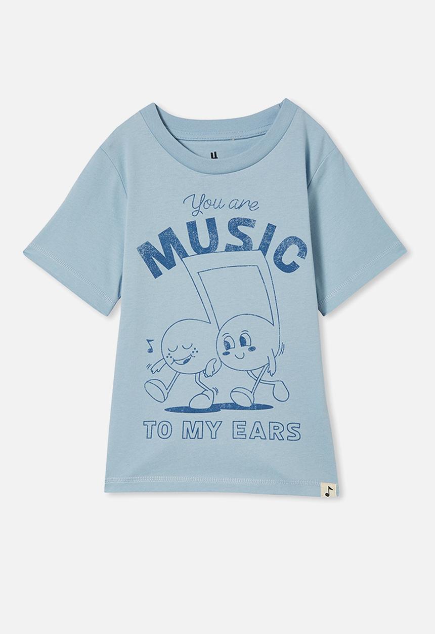 Cotton On - Unisex organic jersey tee - dusty blue