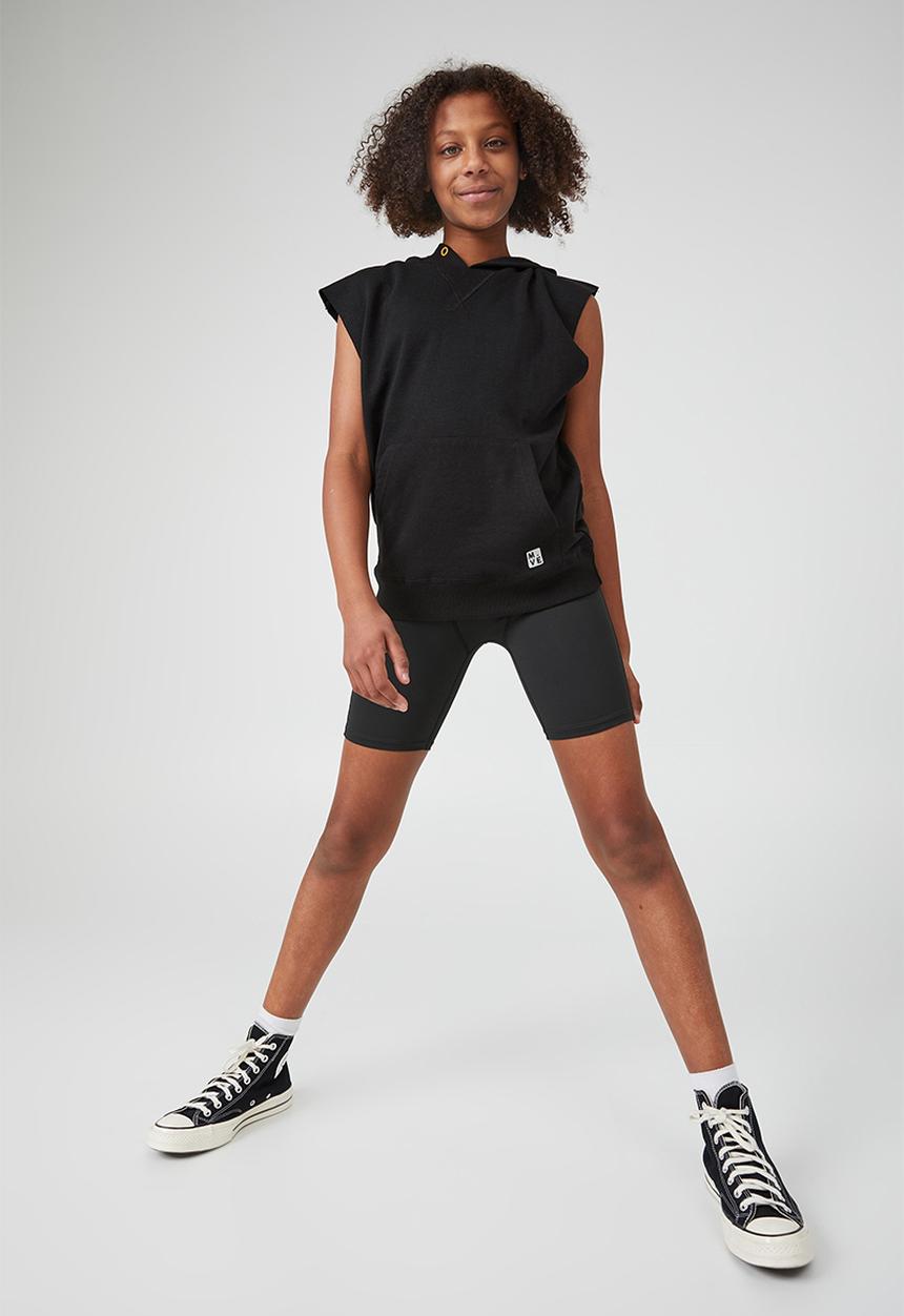 Cotton On - To m.ve sleeveless hoodie - black