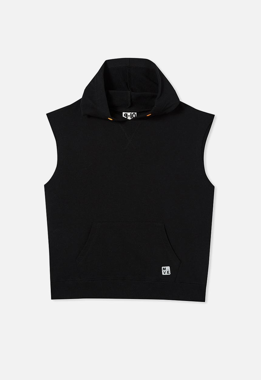 Cotton On - To m.ve sleeveless hoodie - black