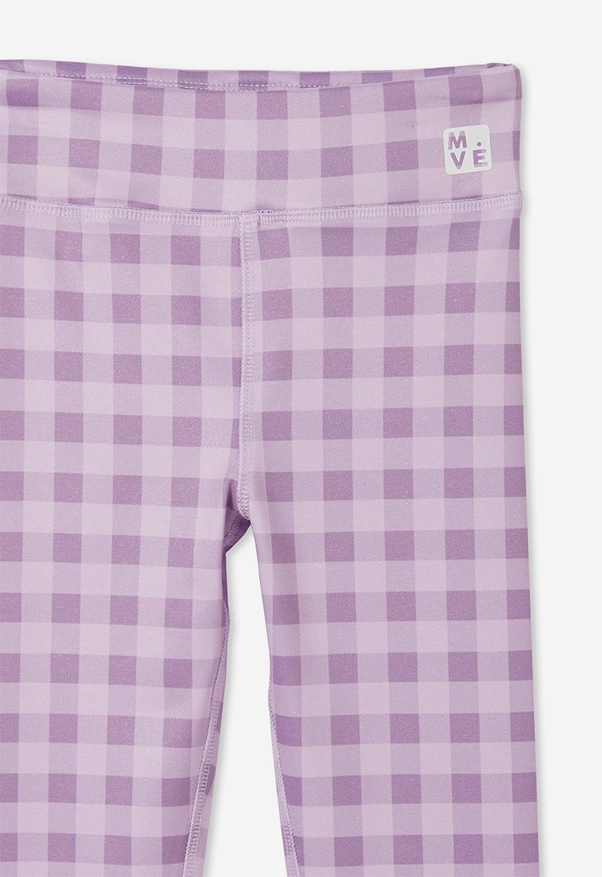 Cotton On - The 7/8 tight - pale violet/gingham