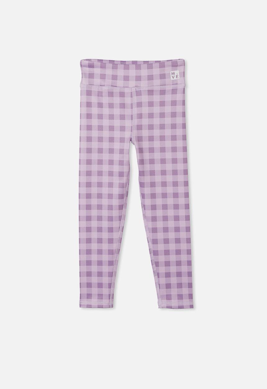 Cotton On - The 7/8 tight - pale violet/gingham
