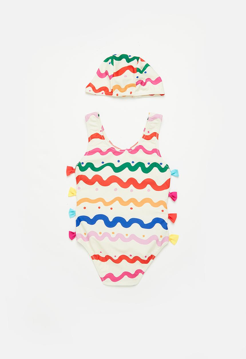 Pop Candy - Swimsuit & cap set - multi