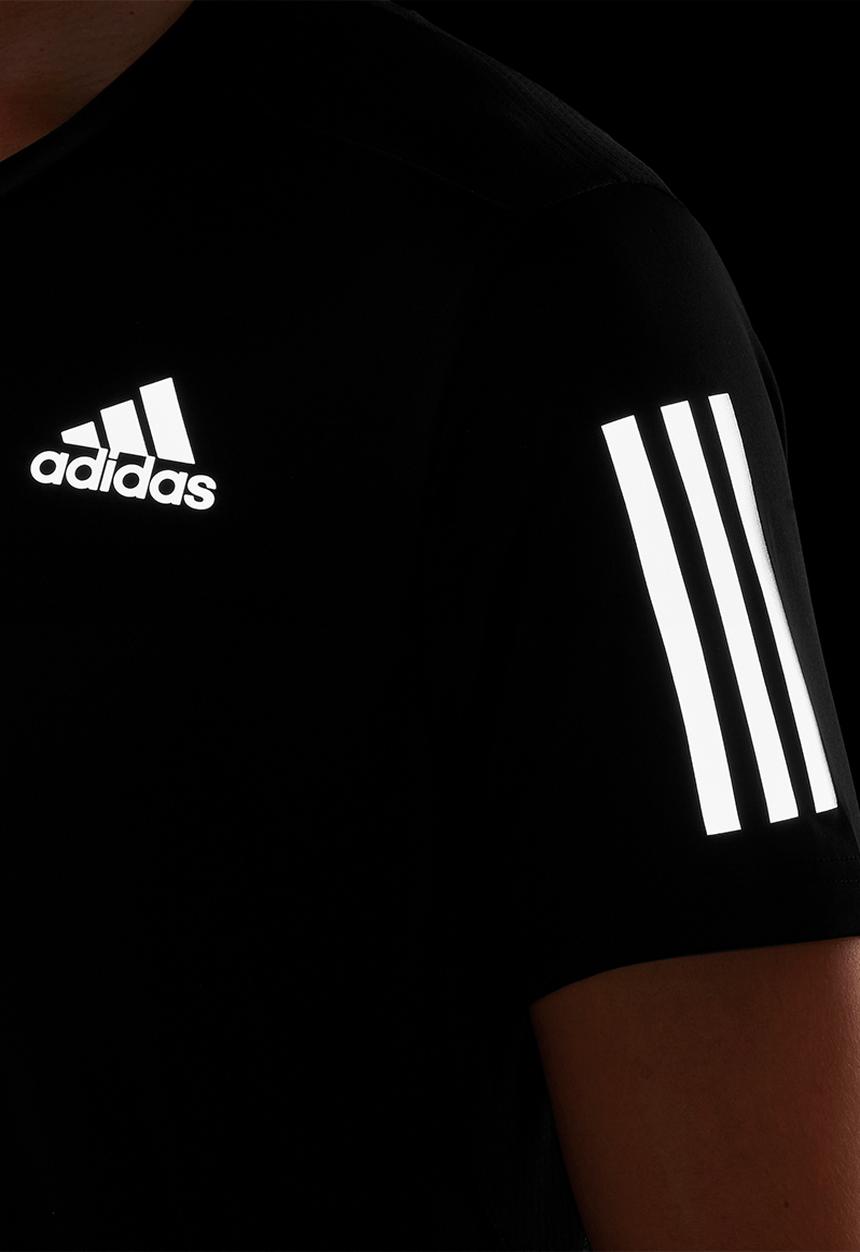 adidas Performance - Own the run tee - black & reflective silver