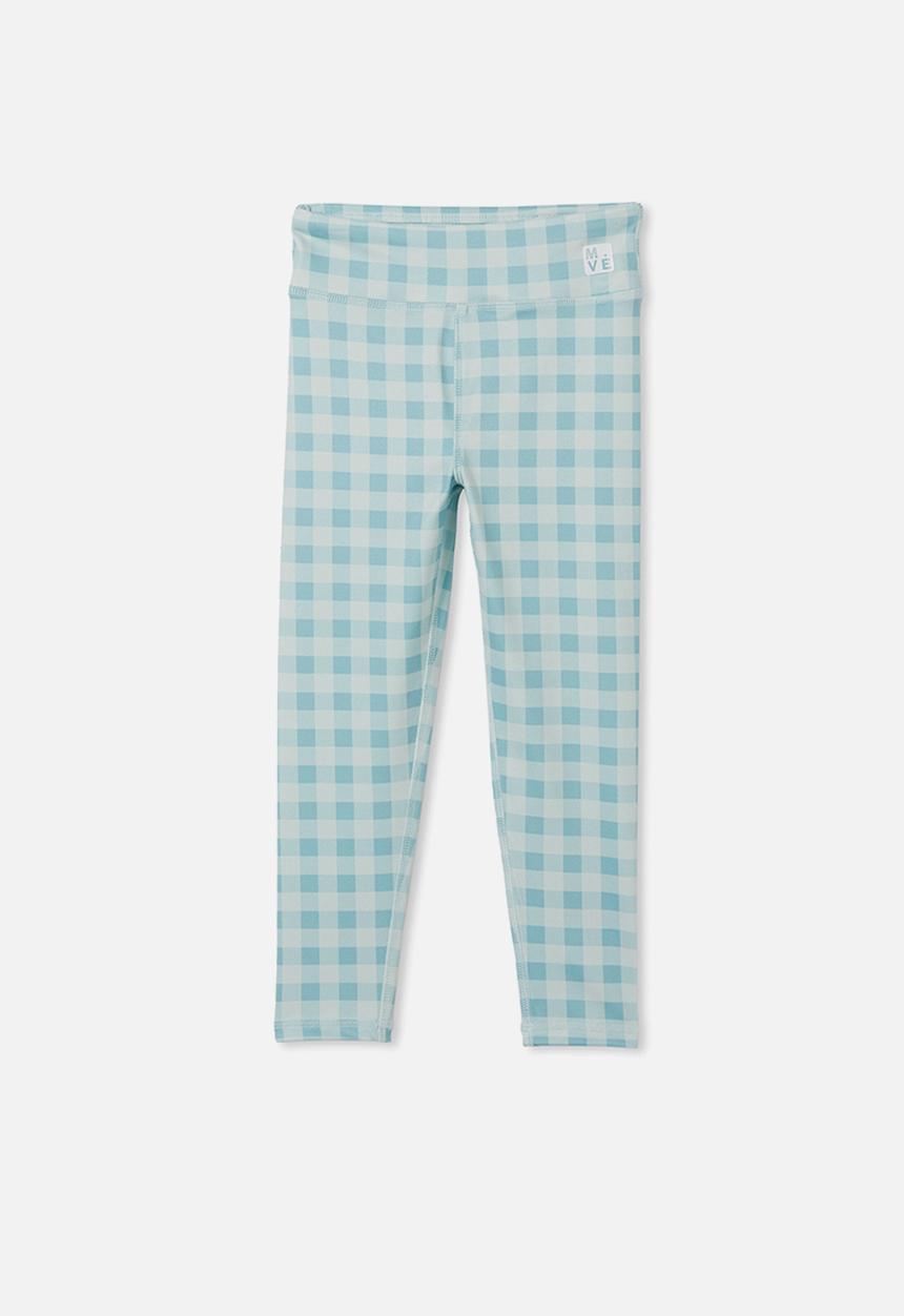 Cotton On - The 7/8 tight - rusty aqua/gingham