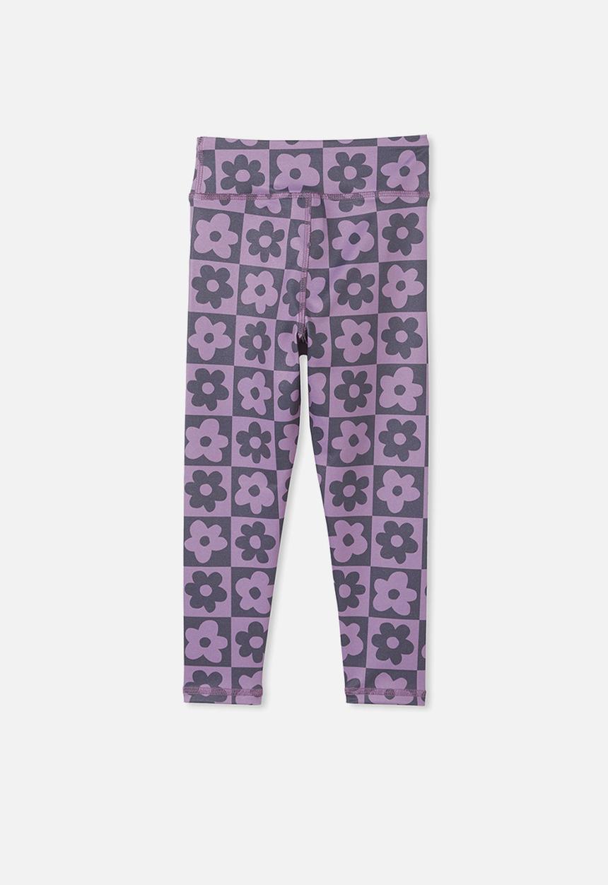 Cotton On - The 7/8 tight - pale violet/checker daisy