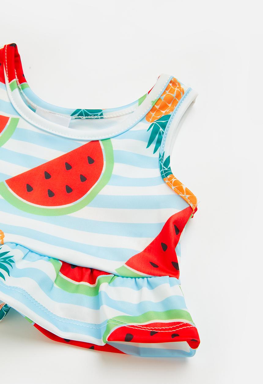 Pop Candy - Stripe bikini set - blue/white