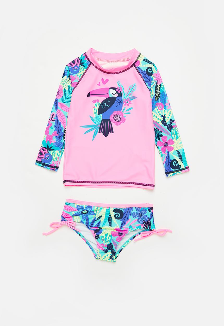 Pop Candy - Girls printed swimsuit - pink