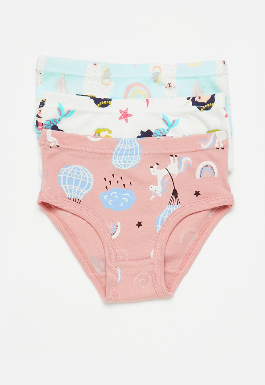 Pop Candy - Girls 3 pack printed underwear - multi