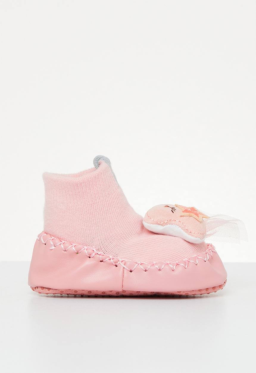 Pop Candy - Moon sock bootie - pink