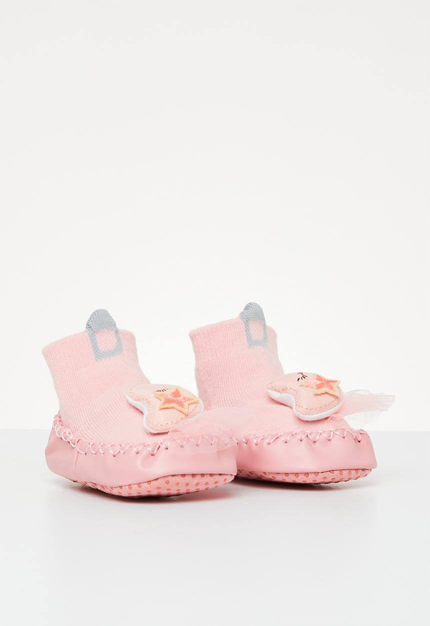 Pop Candy - Moon sock bootie - pink
