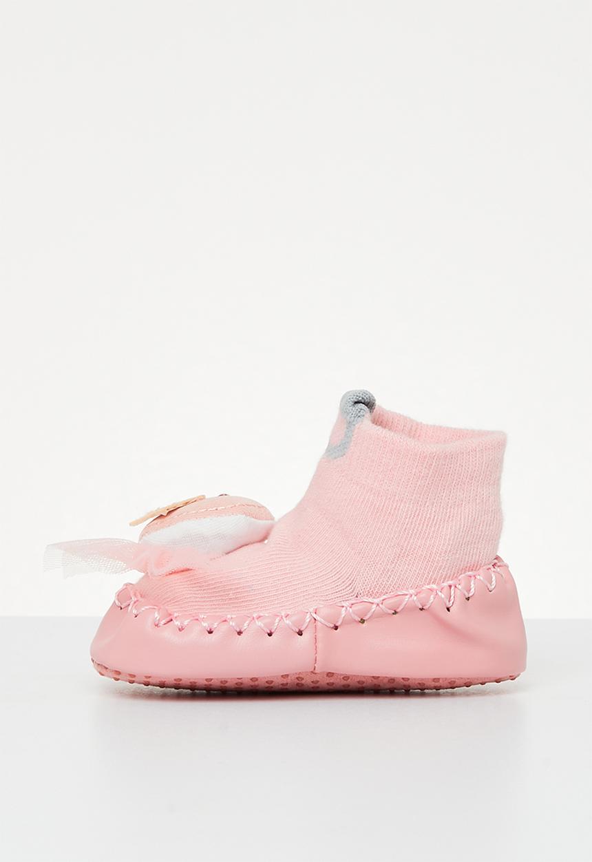 Pop Candy - Moon sock bootie - pink