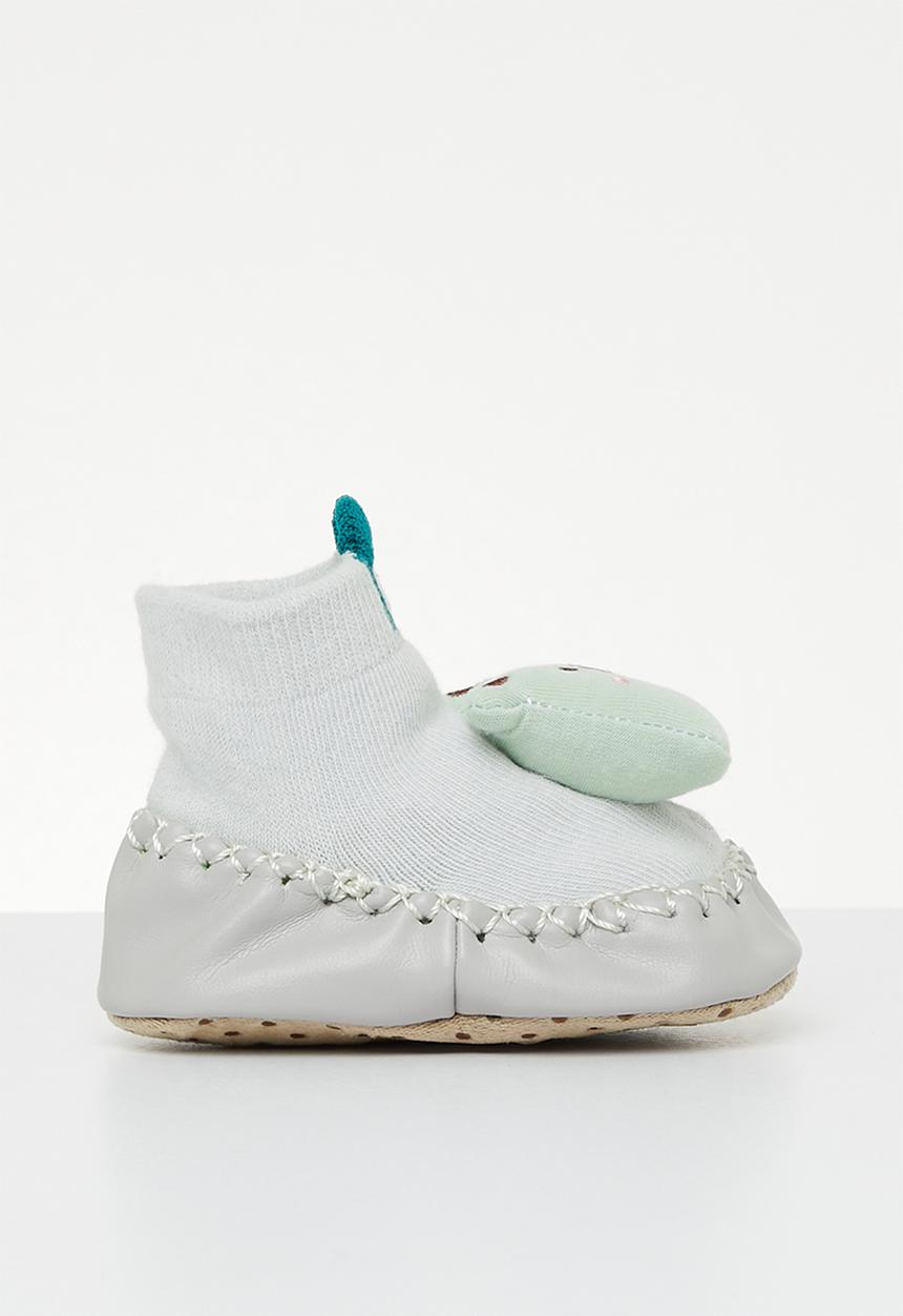 Pop Candy - Bear sock bootie - green