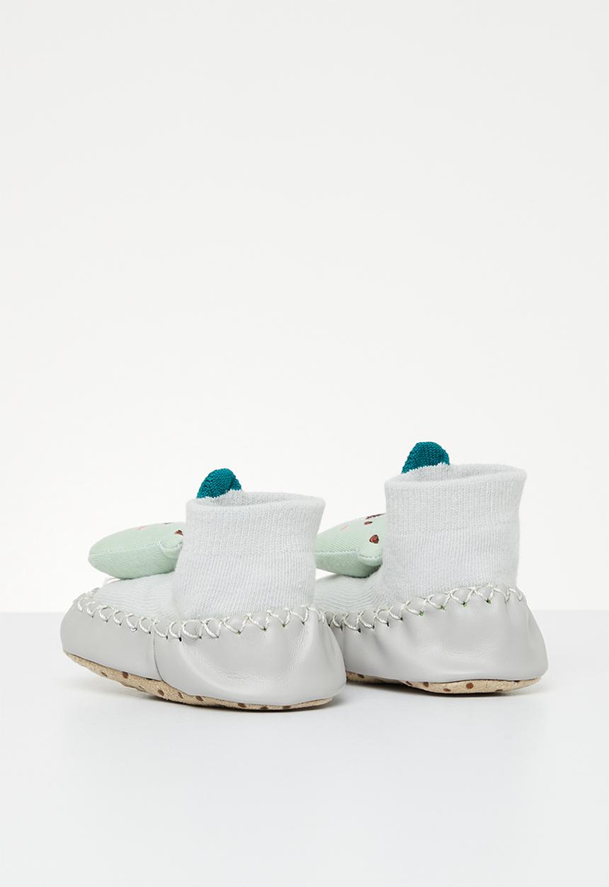 Pop Candy - Bear sock bootie - green