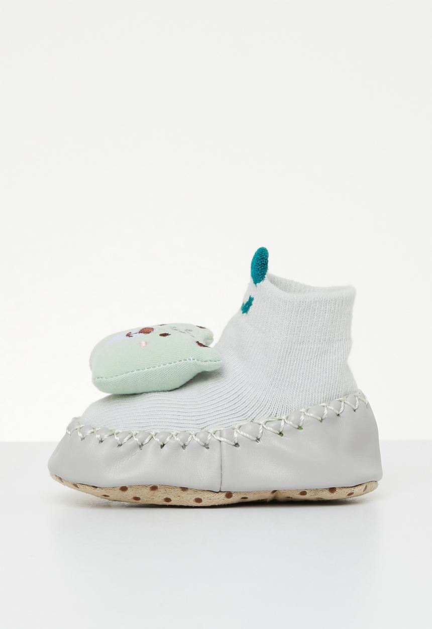 Pop Candy - Bear sock bootie - green