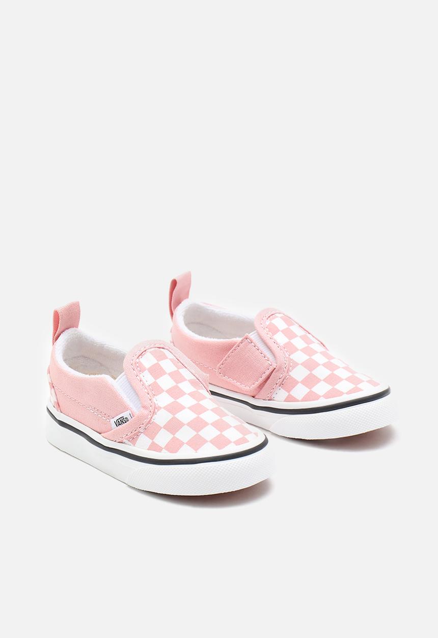 Vans - Td slip-on v - (checkerboard) powder pink/true white