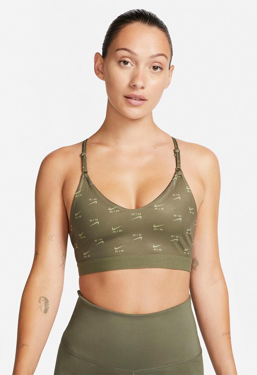 Nike - W nsw air df indy light bra - medium olive