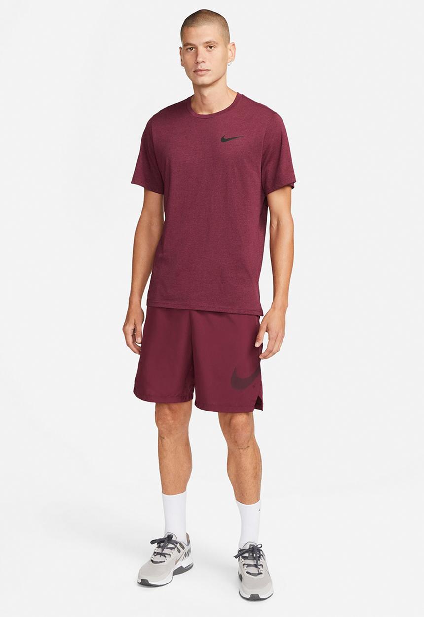 Nike - M nk df flx wvn shrt 9in gfx - dark beetroot