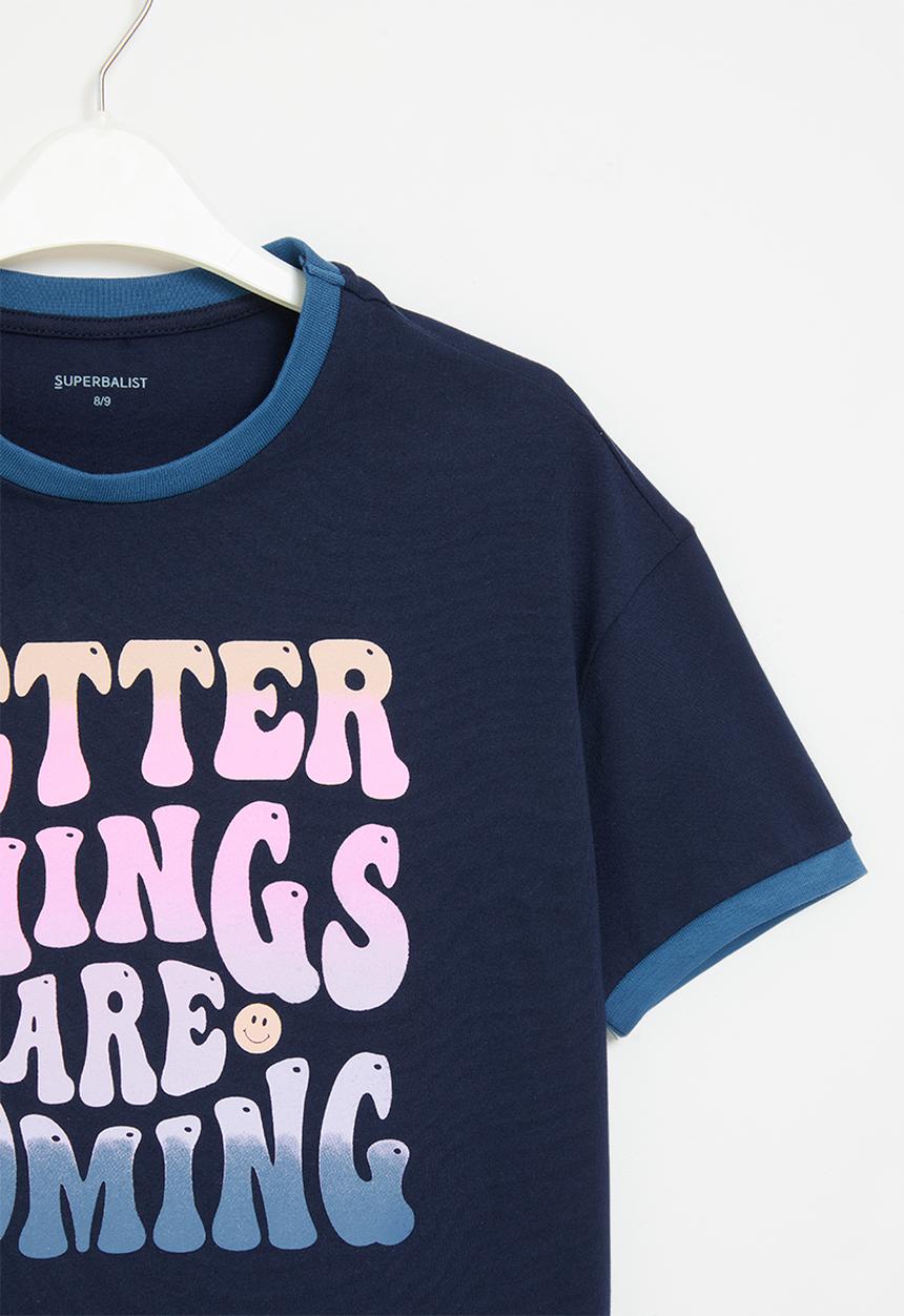 Superbalist - Retro T-shirt - navy