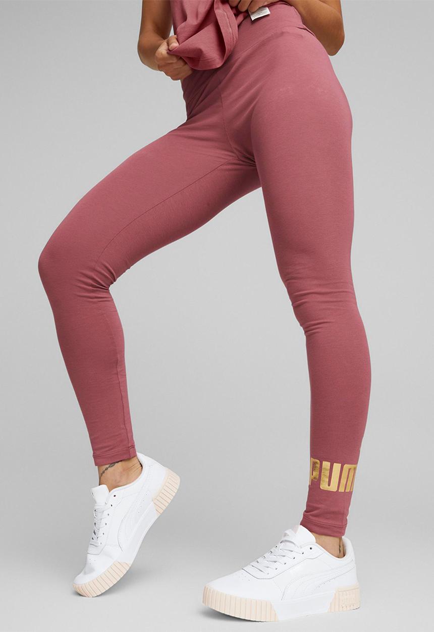 PUMA - Ess+ metallic leggings - dusty orchid