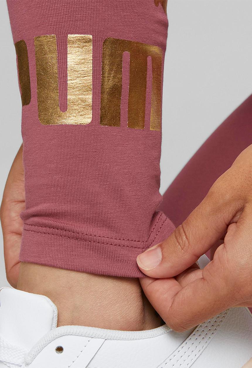 PUMA - Ess+ metallic leggings - dusty orchid