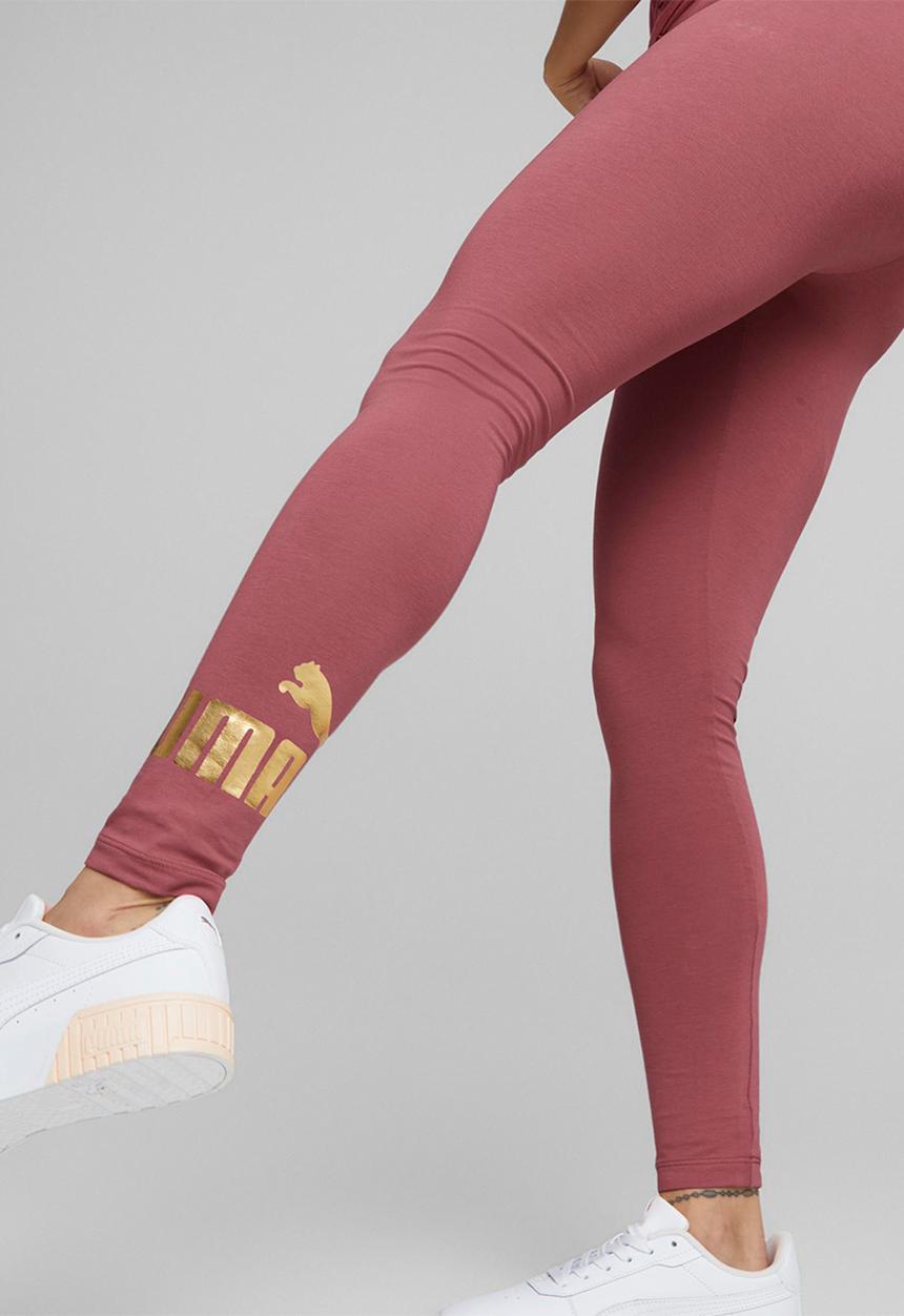 PUMA - Ess+ metallic leggings - dusty orchid