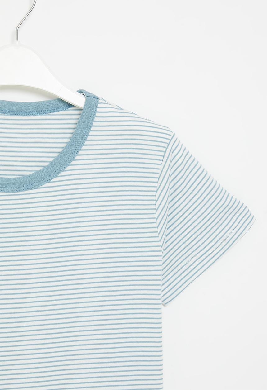 Pop Candy - Stripe tee - blue