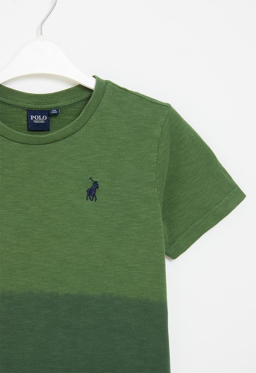 POLO - Boys ombre tee - green