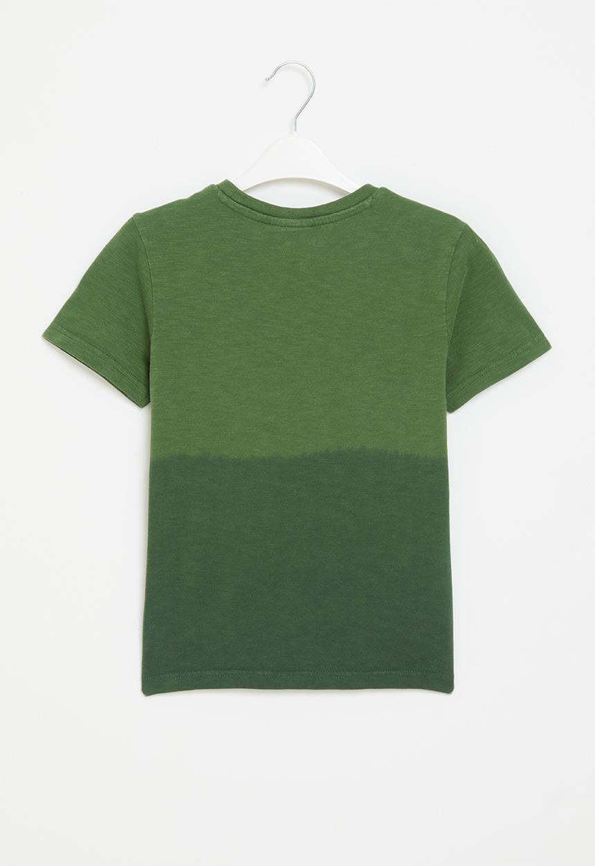 POLO - Boys ombre tee - green