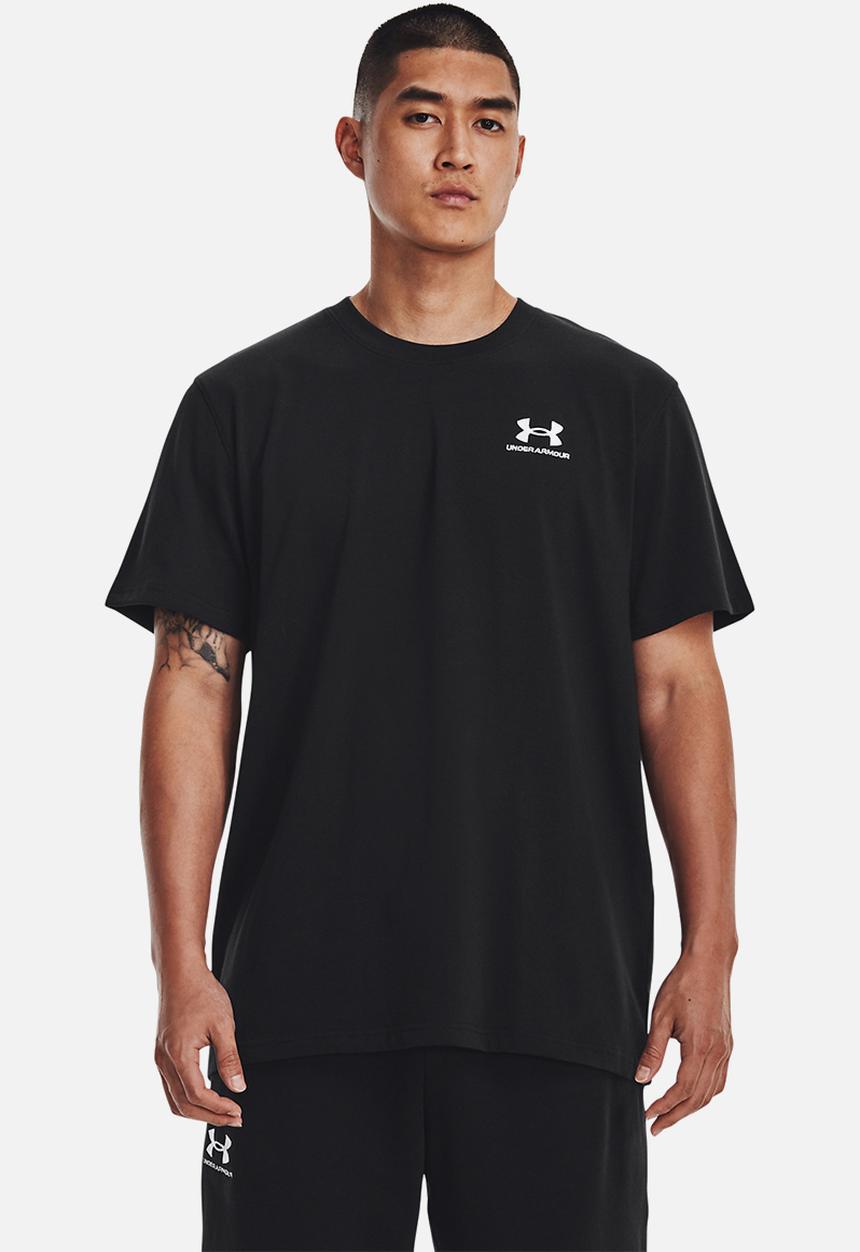 Under Armour - Ua logo emb heavyweight short sleeve - black
