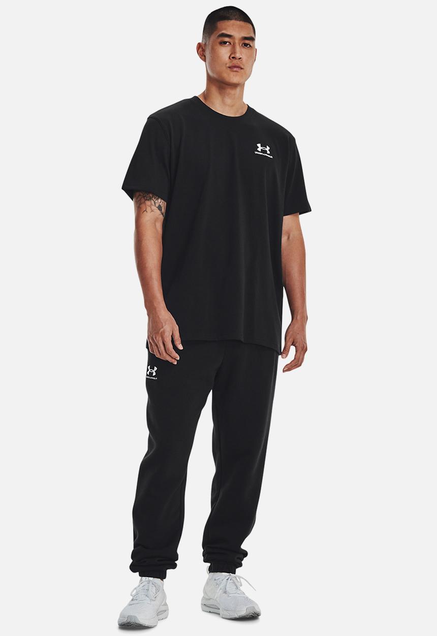 Under Armour - Ua logo emb heavyweight short sleeve - black