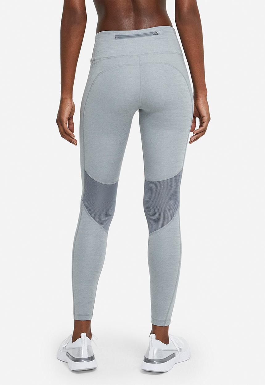 Nike - W nk df fast tght - smoke grey/htr/reflective silver
