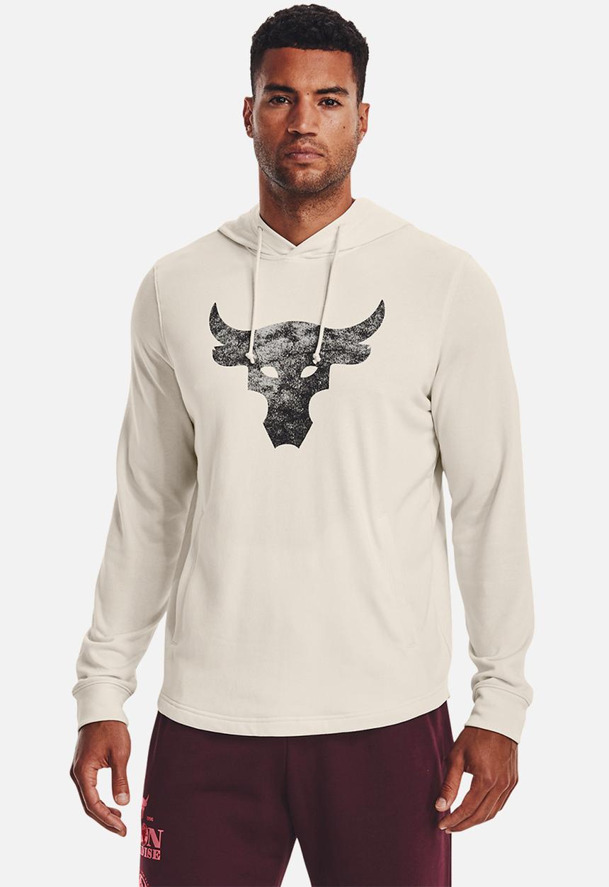 Under Armour - UA Project Rock terry hoody - summit white
