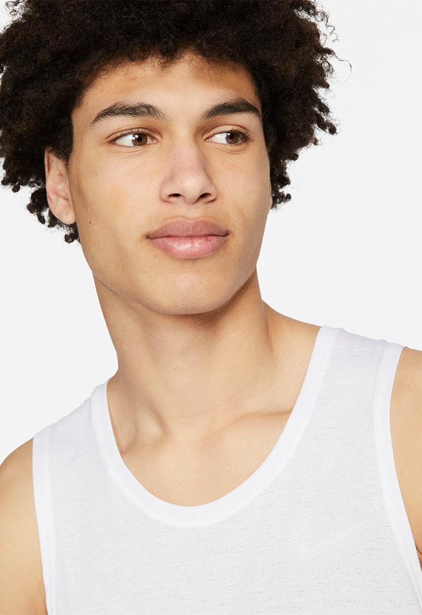 Nike - M nk df miler tank - white/reflective silver